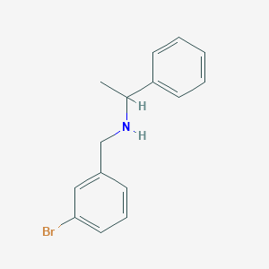 molecular formula C15H16BrN B1635411 (3-Bromobenzyl)-(1-phenylethyl)amine 