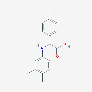 molecular formula C17H19NO2 B1635431 (3,4-Dimethylphenylamino)-4-tolylacetic acid 