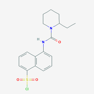 5-[(2-ethylpiperidine-1-carbonyl)amino]naphthalene-1-sulfonyl Chloride