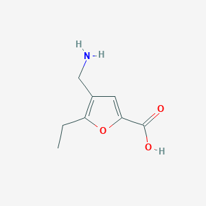 4-(Aminomethyl)-5-ethylfuran-2-carboxylic acid