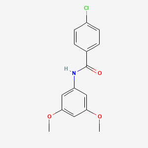 molecular formula C15H14ClNO3 B1635527 4-chloro-N-(3,5-dimethoxyphenyl)benzamide 