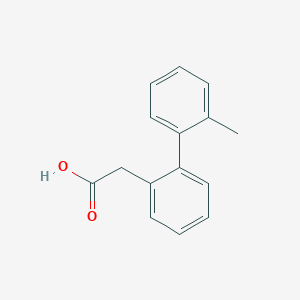 molecular formula C15H14O2 B1635528 2'-Methyl-biphenyl-2-acetic acid 
