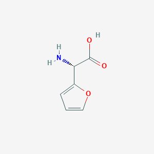 molecular formula C6H7NO3 B1635546 (S)-Amino-furan-2-YL-acetic acid 