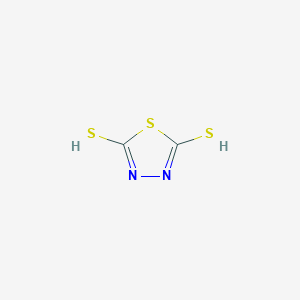 molecular formula C2H2N2S3 B163555 2,5-Dimercapto-1,3,4-thiadiazole CAS No. 132120-63-9