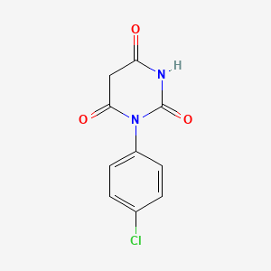 molecular formula C10H7ClN2O3 B1635562 1-(4-chlorophenyl)pyrimidine-2,4,6(1H,3H,5H)-trione CAS No. 5174-74-3