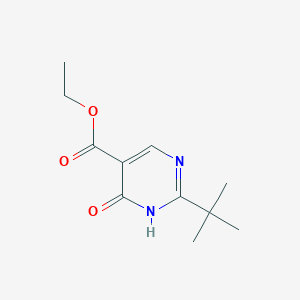 molecular formula C11H16N2O3 B1635566 Ethyl 2-(tert-butyl)-4-hydroxypyrimidine-5-carboxylate 