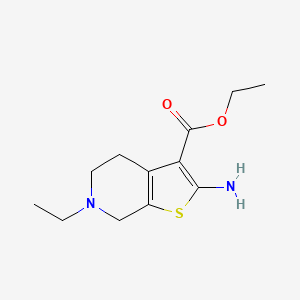 molecular formula C12H18N2O2S B1635567 Ethyl 2-amino-6-ethyl-4,5,6,7-tetrahydrothieno[2,3-c]pyridine-3-carboxylate CAS No. 281656-91-5