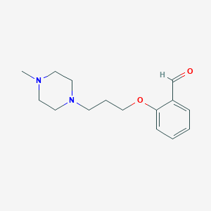 molecular formula C15H22N2O2 B1635568 2-[3-(4-Methylpiperazin-1-yl)propoxy]benzaldehyde 