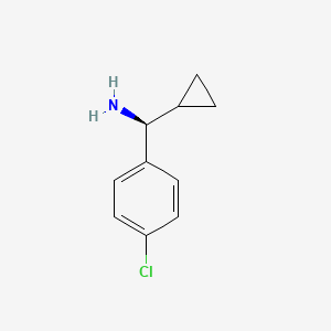 molecular formula C10H12ClN B1635580 (S)-(4-chlorophenyl)(cyclopropyl)methanamine 