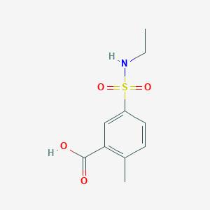 molecular formula C10H13NO4S B1635584 5-[(乙氨基)磺酰基]-2-甲基苯甲酸 CAS No. 792953-99-2