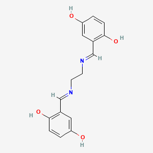 molecular formula C16H16N2O4 B1635590 N,N'-Bis(5-hydroxysalicylidene)ethylenediamine CAS No. 124061-43-4