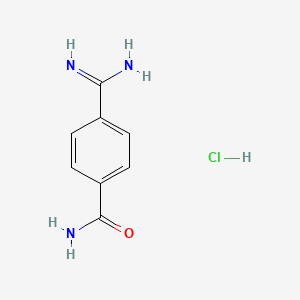 B1635614 4-carbamimidoylbenzamide Hydrochloride CAS No. 59855-11-7