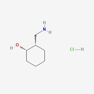 molecular formula C7H16ClNO B1635617 (1S,2S)-2-(aminomethyl)cyclohexan-1-ol, chloride 
