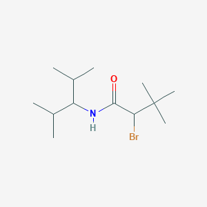 molecular formula C13H26BrNO B1635625 N1-(1-Isopropyl-2-methylpropyl)-2-bromo-3,3-dimethylbutanamide 
