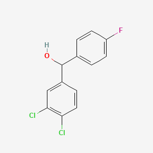 molecular formula C13H9Cl2FO B1635644 (3,4-Dichlorophenyl)(4-fluorophenyl)methanol 