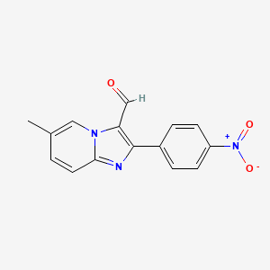 molecular formula C15H11N3O3 B1635661 6-Methyl-2-(4-nitrophenyl)imidazo[1,2-a]pyridine-3-carbaldehyde 