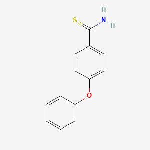 molecular formula C13H11NOS B1635667 4-Phenoxythiobenzamide 
