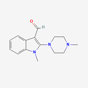 1-methyl-2-(4-methylpiperazino)-1H-indole-3-carbaldehyde