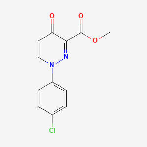 molecular formula C12H9ClN2O3 B1635698 Methyl 1-(4-chlorophenyl)-4-oxo-1,4-dihydro-3-pyridazinecarboxylate CAS No. 453557-76-1