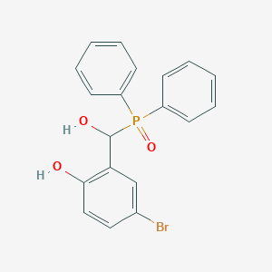 molecular formula C19H16BrO3P B1635719 4-Bromo-2-[(diphenylphosphoryl)(hydroxy)methyl]phenol 