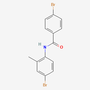 molecular formula C14H11Br2NO B1635744 4-bromo-N-(4-bromo-2-methylphenyl)benzamide CAS No. 5306-59-2