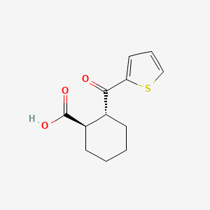 molecular formula C12H14O3S B1635751 (1R,2R)-2-(thiophene-2-carbonyl)cyclohexane-1-carboxylic acid 