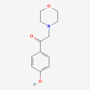 molecular formula C12H15NO3 B1635754 1-(4-Hydroxyphenyl)-2-morpholin-4-ylethanone 