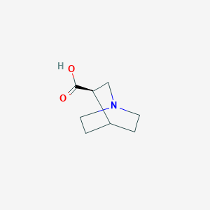 molecular formula C8H13NO2 B1635755 (3R)-1-azabicyclo[2.2.2]octane-3-carboxylic acid 