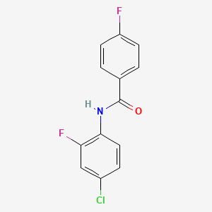 molecular formula C13H8ClF2NO B1635797 N-(4-chloro-2-fluorophenyl)-4-fluorobenzamide 
