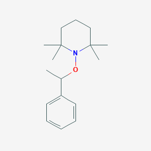 molecular formula C17H27NO B016358 2,2,6,6-四甲基-1-(1-苯乙氧基)哌啶 CAS No. 154554-67-3