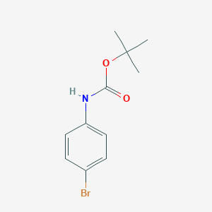 molecular formula C11H14BrNO2 B163580 叔丁基（4-溴苯基）氨基甲酸酯 CAS No. 131818-17-2