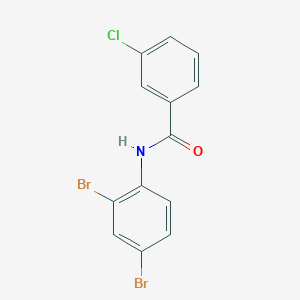 3-chloro-N-(2,4-dibromophenyl)benzamide