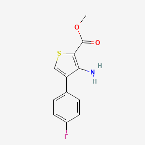 molecular formula C12H10FNO2S B1635849 Methyl 3-amino-4-(4-fluorophenyl)thiophene-2-carboxylate CAS No. 156274-32-7