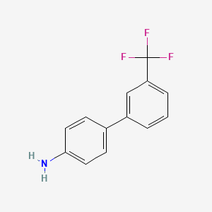 molecular formula C13H10F3N B1635858 4-[3-(Trifluoromethyl)phenyl]aniline CAS No. 397-28-4