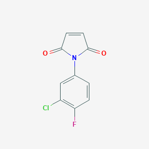 molecular formula C10H5ClFNO2 B163586 1-(3-氯-4-氟苯基)-1H-吡咯-2,5-二酮 CAS No. 134220-37-4