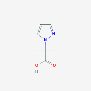 molecular formula C7H10N2O2 B1635865 2-甲基-2-(1H-吡唑-1-基)丙酸 CAS No. 851975-10-5