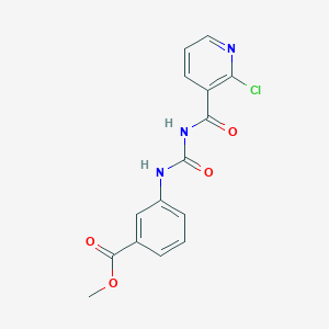 molecular formula C15H12ClN3O4 B1635892 Methyl 3-[(2-chloropyridine-3-carbonyl)carbamoylamino]benzoate 