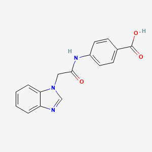 4-(2-Benzoimidazol-1-yl-acetylamino)-benzoic acid