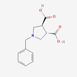 molecular formula C13H15NO4 B1635932 trans-1-Benzylpyrrolidine-3,4-dicarboxylic acid 