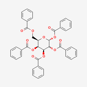 molecular formula C41H32O11 B1635959 [(2R,3S,4S,5R,6R)-3,4,5,6-tetrabenzoyloxyoxan-2-yl]methyl benzoate CAS No. 41545-55-5