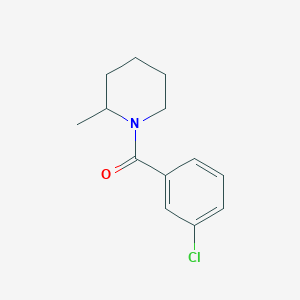 molecular formula C13H16ClNO B1635967 1-(3-Chlorobenzoyl)-2-methylpiperidine 