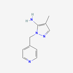 molecular formula C10H12N4 B1635973 4-Methyl-2-pyridin-4-ylmethyl-2H-pyrazol-3-ylamine CAS No. 3524-52-5