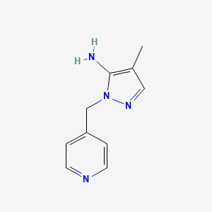 molecular formula C10H12N4 B1635973 4-メチル-2-(ピリジン-4-イルメチル)-2H-ピラゾール-3-アミン CAS No. 3524-52-5