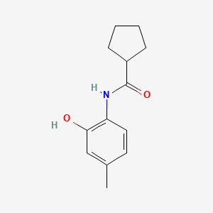 molecular formula C13H17NO2 B1635977 N-(2-hydroxy-4-methylphenyl)cyclopentanecarboxamide 