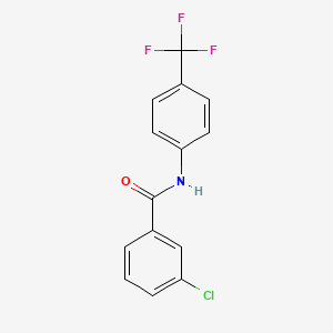 3-chloro-N-[4-(trifluoromethyl)phenyl]benzamide