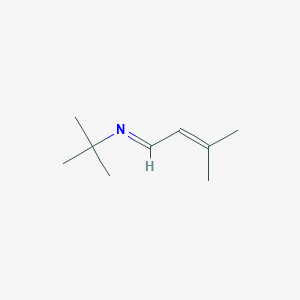molecular formula C9H17N B1636000 N-Tert-butyl-3-methyl-2-butenaldimine 
