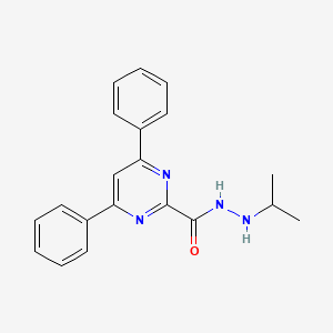 4,6-diphenyl-N'-propan-2-ylpyrimidine-2-carbohydrazide