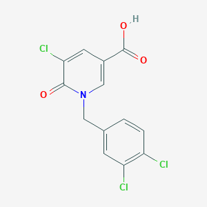 molecular formula C13H8Cl3NO3 B1636025 5-Chloro-1-(3,4-dichlorobenzyl)-6-oxo-1,6-dihydro-3-pyridinecarboxylic acid CAS No. 339008-91-2