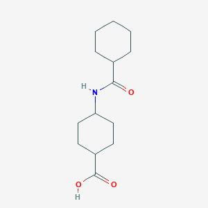 molecular formula C14H23NO3 B1636039 4-(cyclohexanecarbonylamino)cyclohexane-1-carboxylic Acid 
