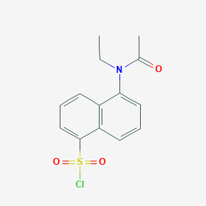 molecular formula C14H14ClNO3S B1636042 5-(N-Ethylacetamido)naphthalene-1-sulfonyl chloride 